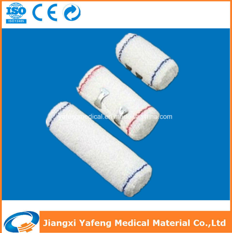 Natural Color Elastic Crepe Bandage with Clips