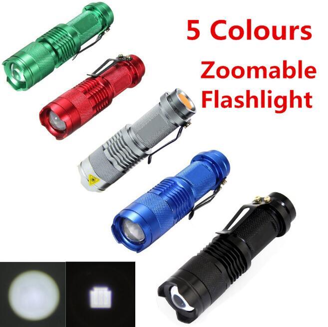 Customized Color Logo Mini Zoom LED Flashlight Sk68