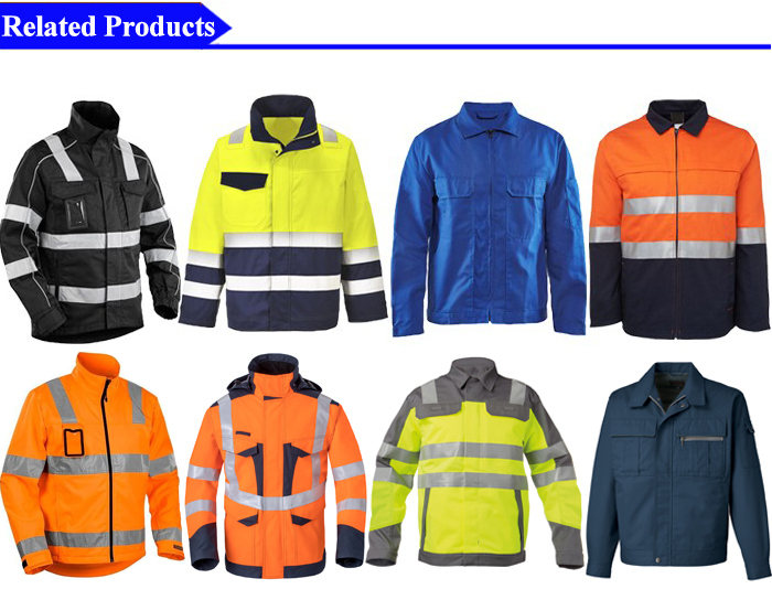 Wholesale Work Jacket 3m Reflective Taps Jackets for Man