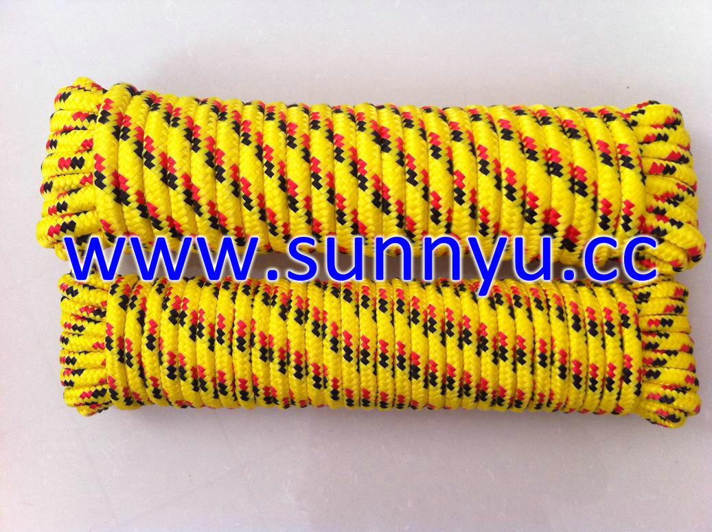 Customized Colored PP Diamond Braided Rope for Bunding