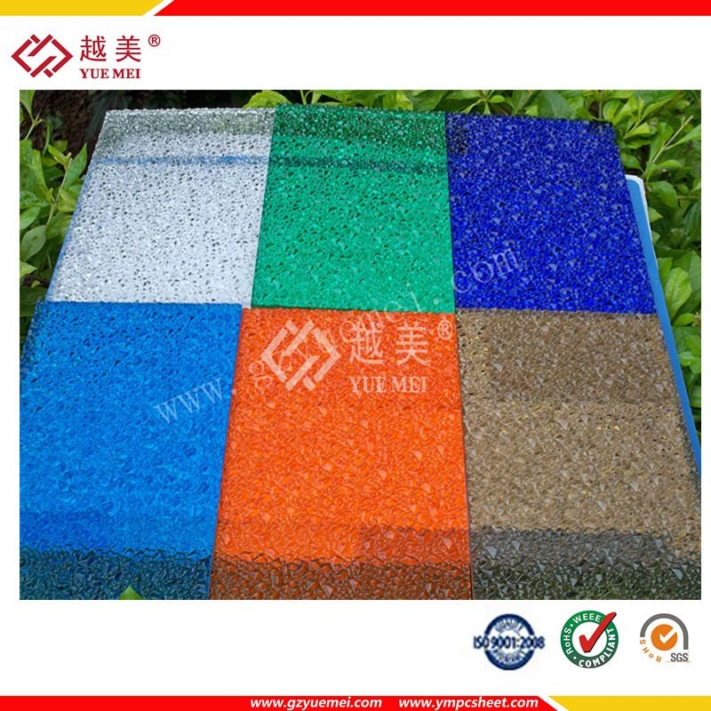 Embossed Polycarbonate Roofing Sheet Textured Solid Sheet Price PC Sheet