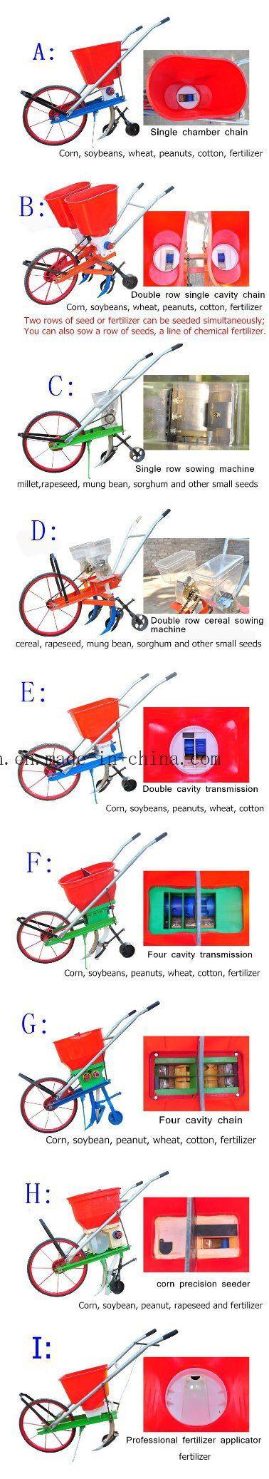 Cheap Price Manual Fertilization Seeding Machine