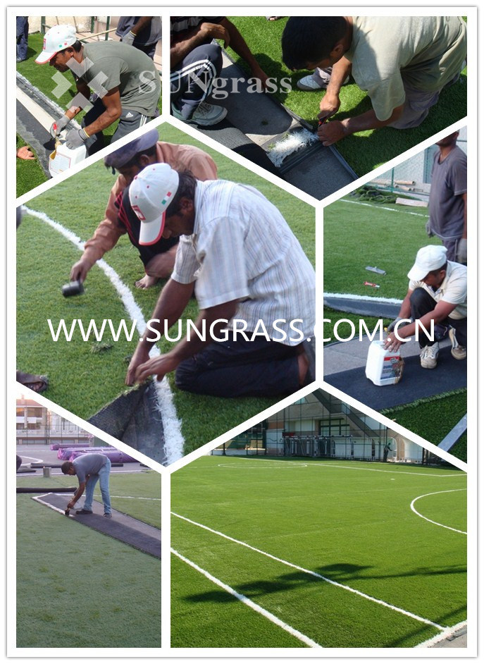 High Quality Artificial Turf for Football (SUNJ-AL00006)