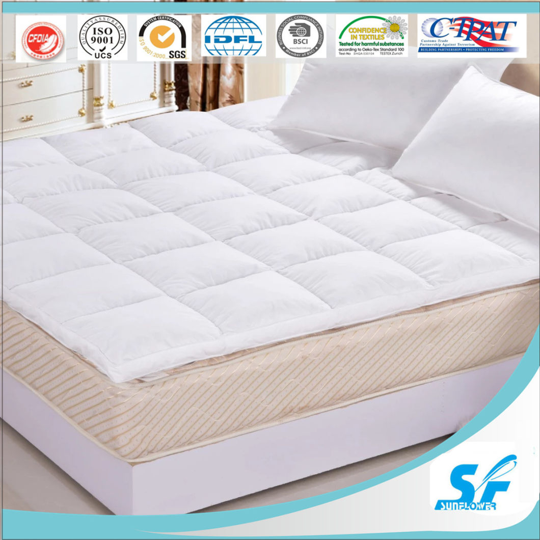 5-Star Hotel Used Soft Microfiber Filling Wholesale Mattress Topper