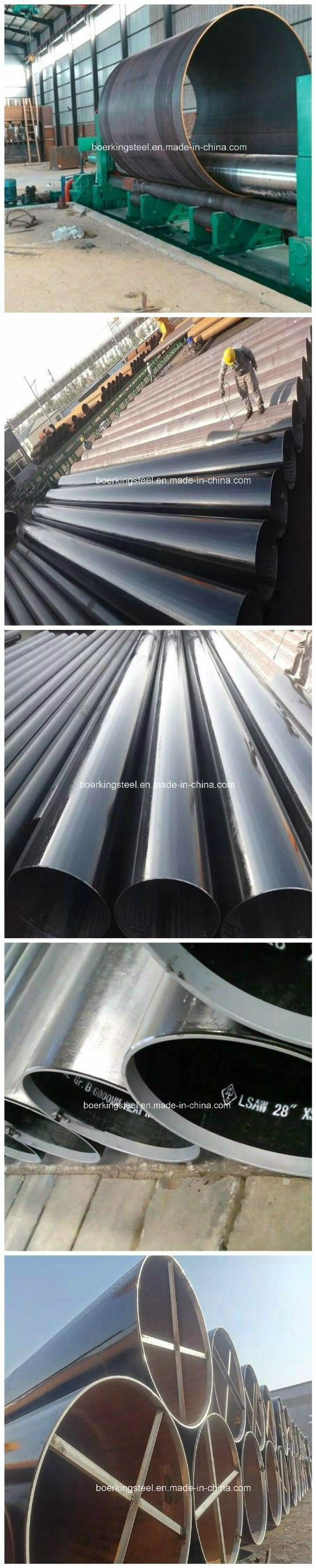 API 5L X70 LSAW Pipe 3PE, Large Diameter LSAW Carbon Steel Pipe/Tube Conveying Fluid Petroleum Gas Oil