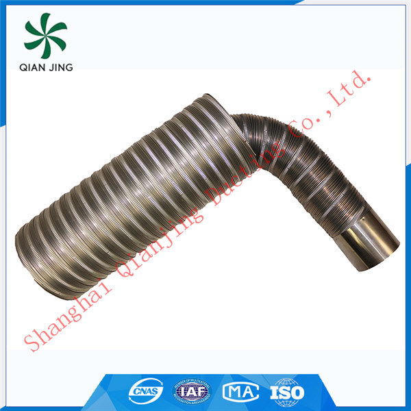 Thick Semi-Rigid Stainless Steel 304 Flexible Duct for Dryer Ventilation