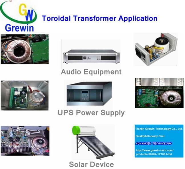 50Hz Toroidal Power Transformer with Low Magnetic Leakage