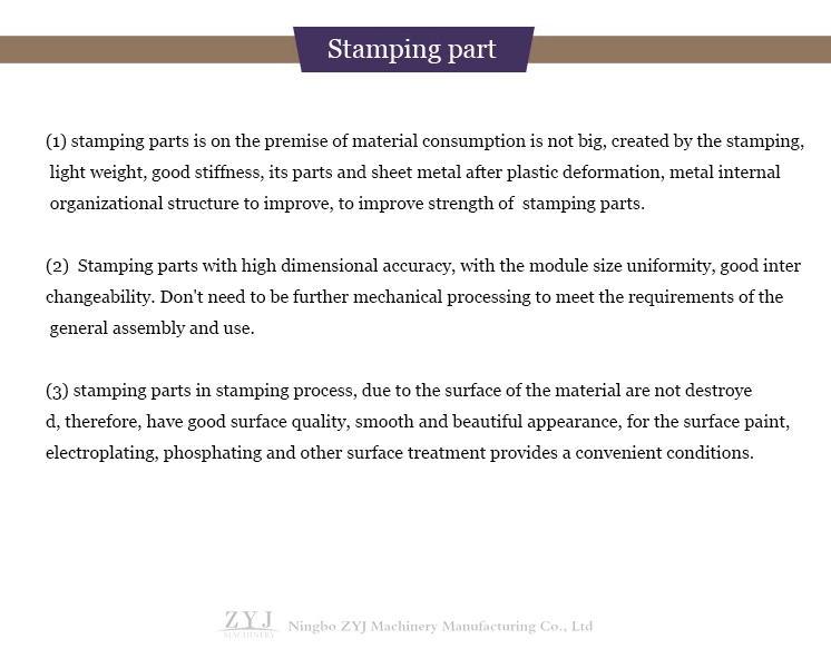 ODM Steel Precision Sheet Metal Stamping for Machined Part