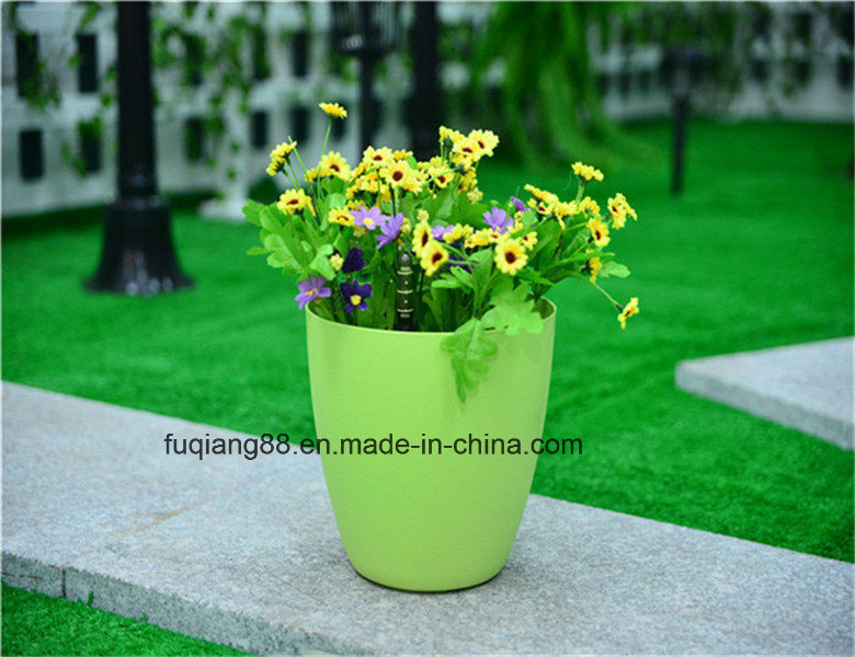 Popular Colorful Decorate Self-Watering Flower Pot Plastic