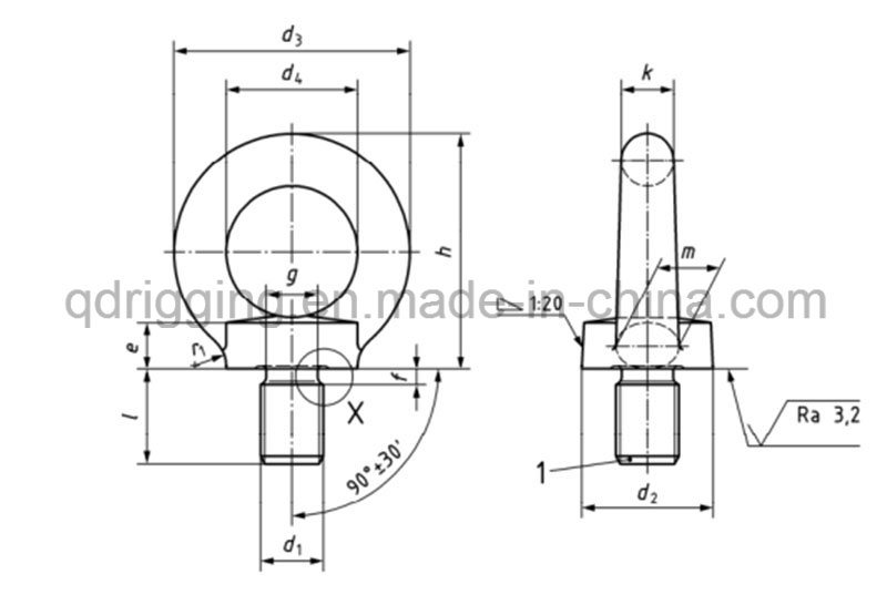 China Hardware High Quality Special Eye Bolts