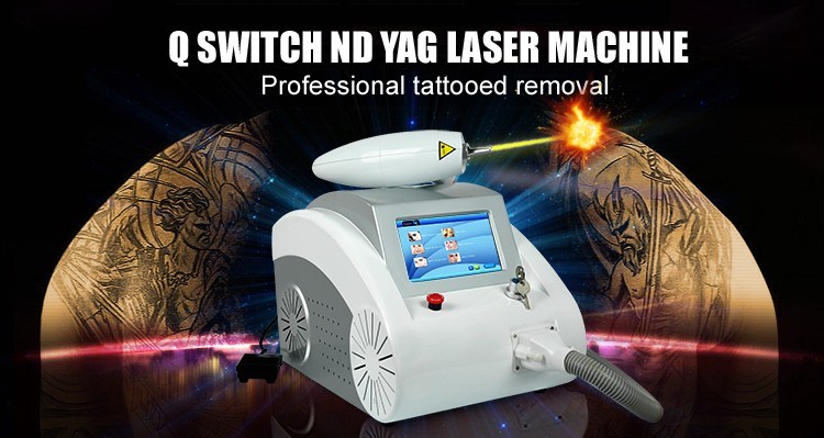 Portable Q Switched ND YAG Laser Machine for Tattoo Removal