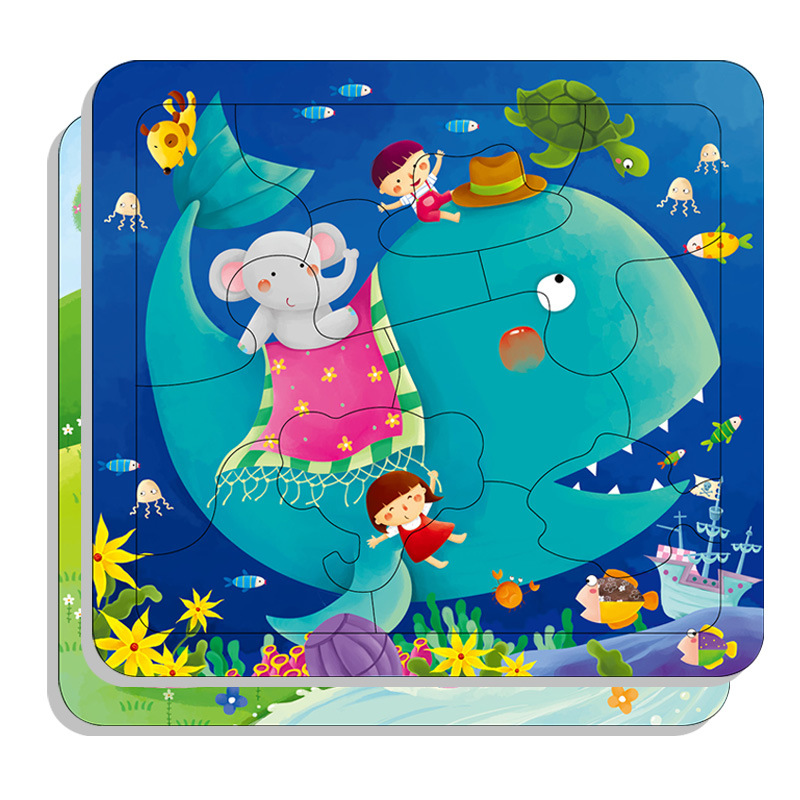 Wholesale Baby Paper Cardboard Puzzle Hot Sale Children Jigsaw