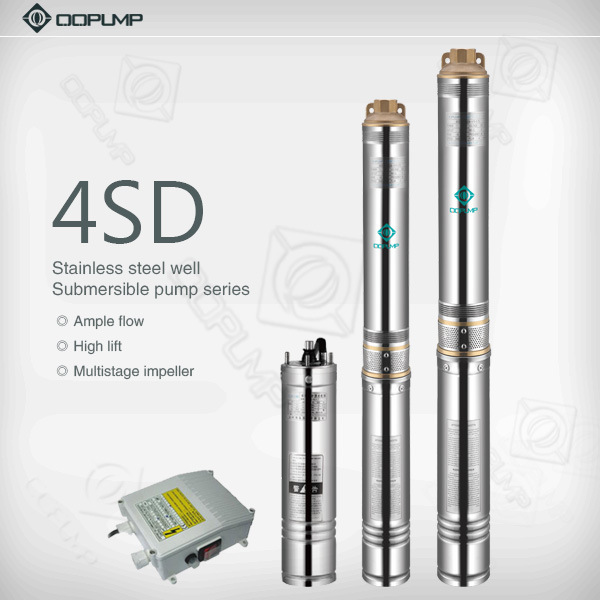 Stainless Steel 380V/50Hz Centrifugal Water Pump Oil-Immersed Submersible Pump.