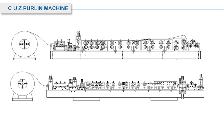 Light Gauge Steel Structure Construction Frame Roll Forming Machine with Software