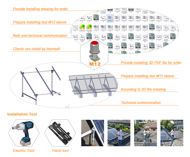 New Design W/N Type Carport Solar Mounting Structure (MD0153)