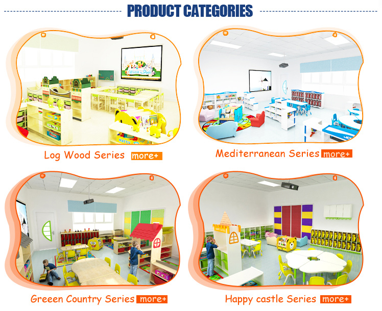 MDF Preschool Furniture Kids Storage Cabinet for Classroom Use