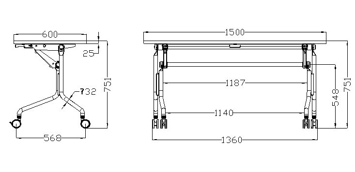 Conference Desk Office Furniture Folding Table