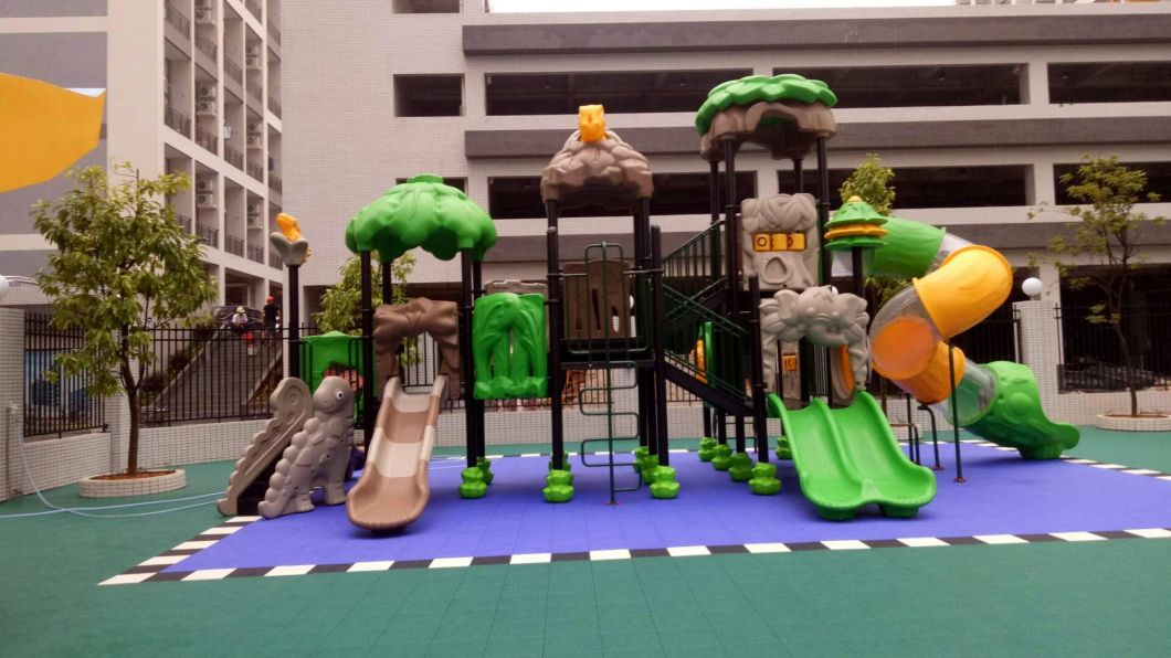 Hot Sale Kids Plastic Spiral Tube Slide with Garden Swing