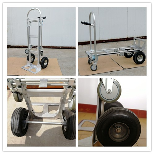America Market 2in1 Aluminum Folding Wo Wheel Platform Hand Trolley/Truck