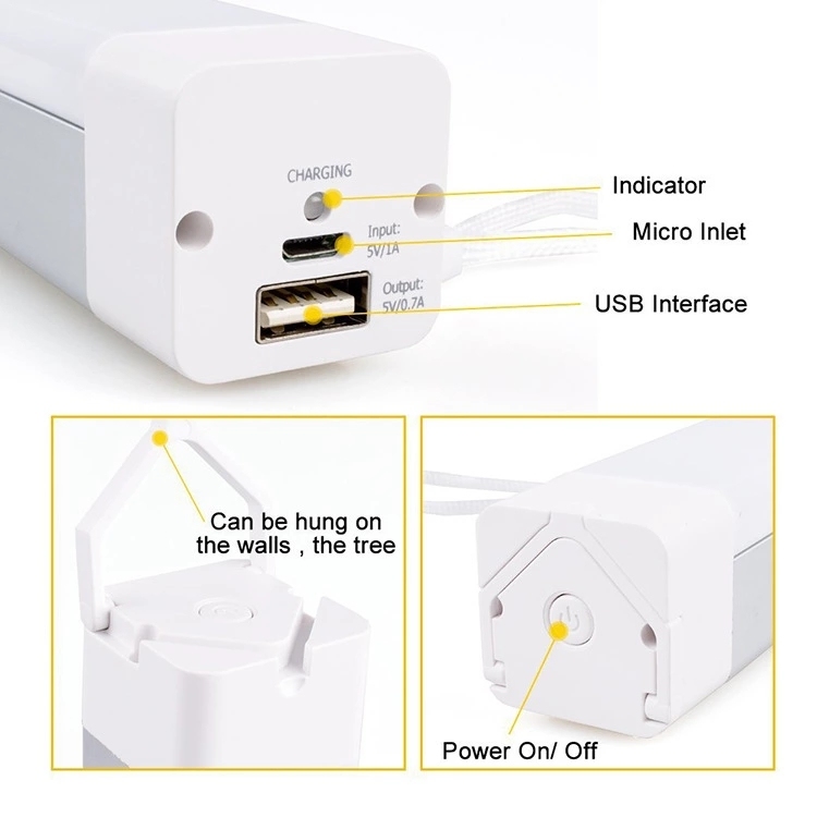 5W LED Tube Light with Rechargeable Sos Infrared Light