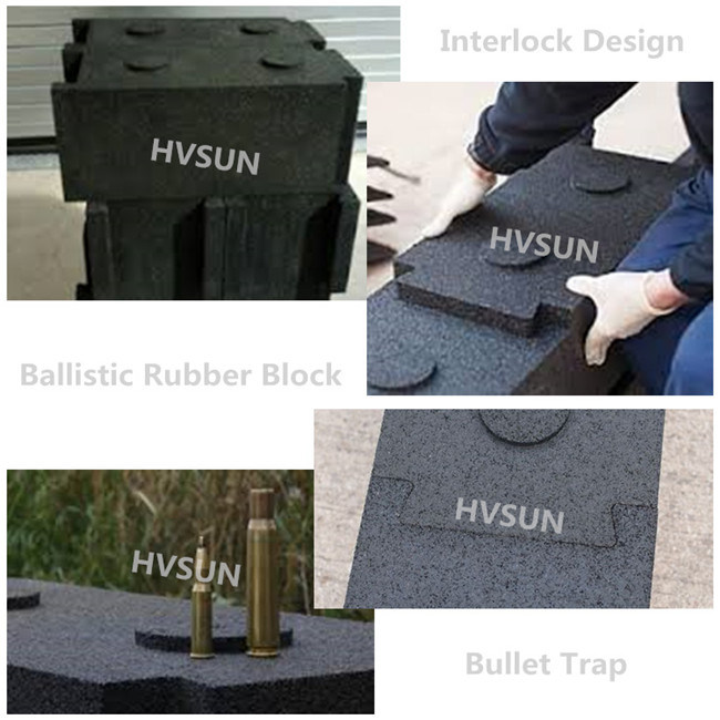 Ballistic Rubber Floor Tile for Shooting Range