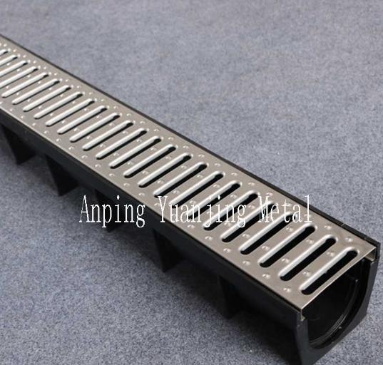 Stainless Steel Grating Cover for Plastic Drain Trench