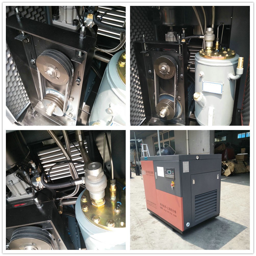 Industrial Silent Medical Dry Oil Free Oilless Rotary Screw Type Air Compressor for Sale
