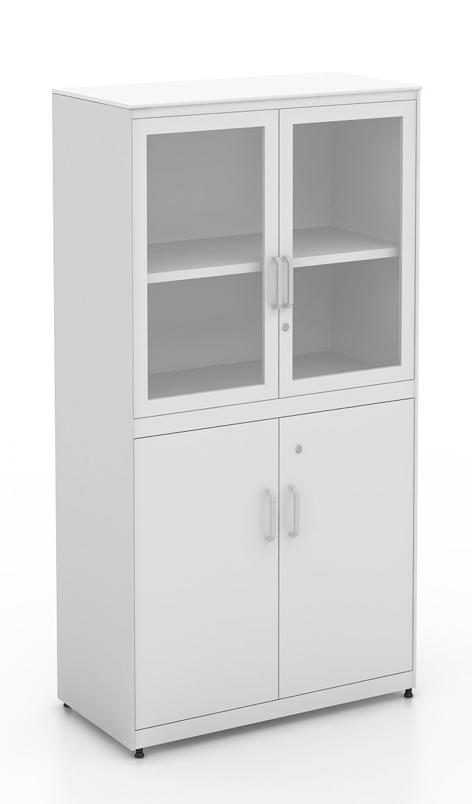 Popular Metal Filing Cabinet for Office with Glazed Swing Door