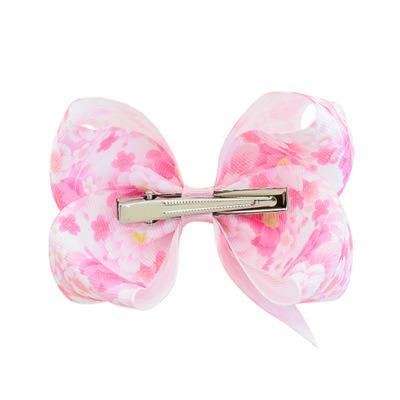Custom Design Hair Accessories Ribbon Baby's Hair Clip Bows