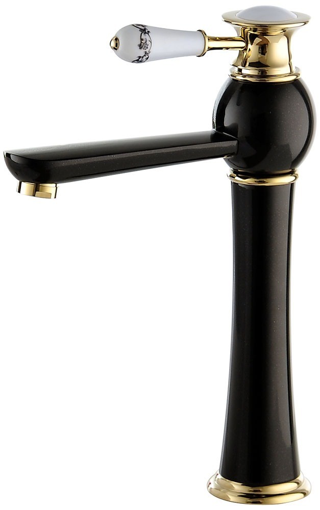 Bathroom Black Color Antique Copper Faucet