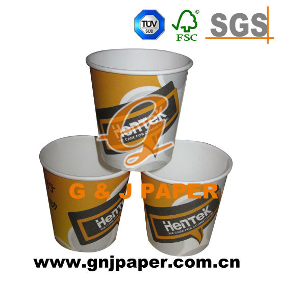 Double PE Coated Hot Paper Cup Used on Hot Drinking