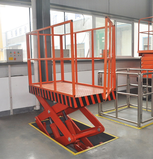 Basement / Garage Stationary Hydraulic Cargo Lifting Equipment for Heavy Car Lifting