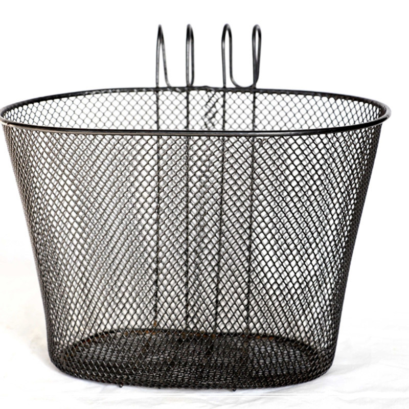 Top-Selling Black Bike Basket Steel Wire/Good Quality Strong Bicycle Front Basket