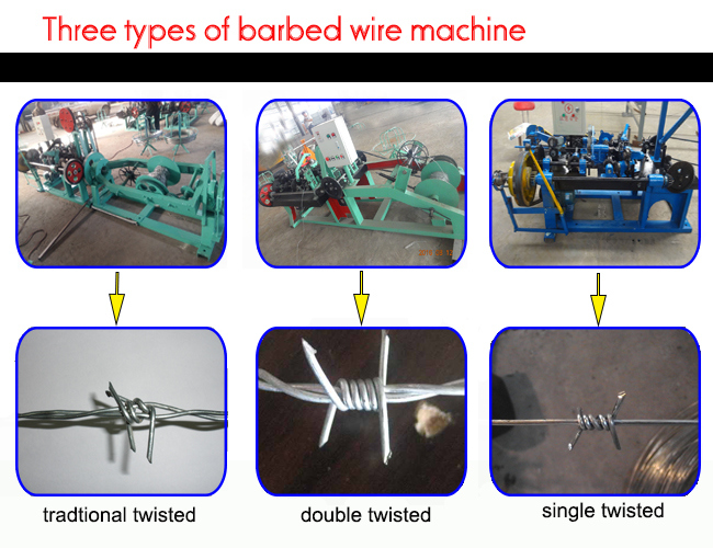 Automatic Normal and Reverse Twisted Barbed Wire Machine