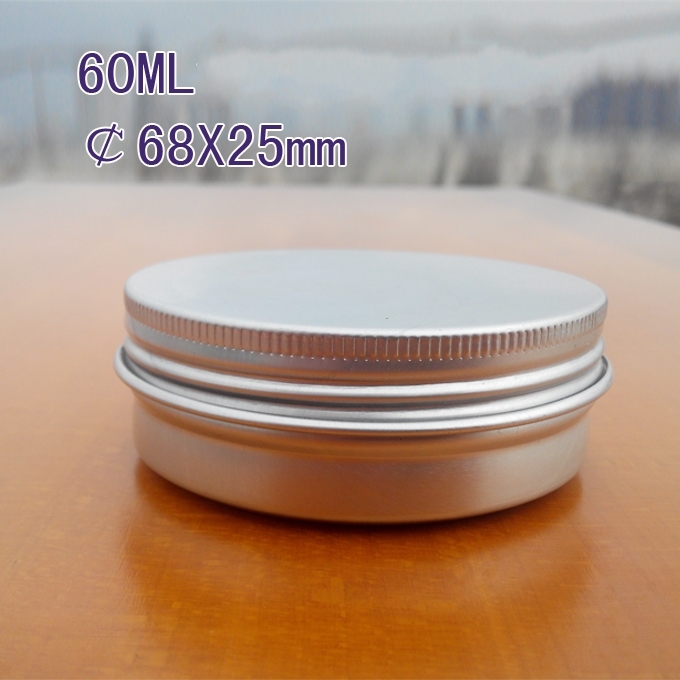 60ml Round Aluminum Box with Screw Lid