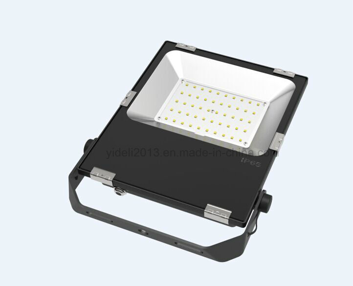 Aluminum+Tempered Glass Slim SMD Outdoor LED Flood Light