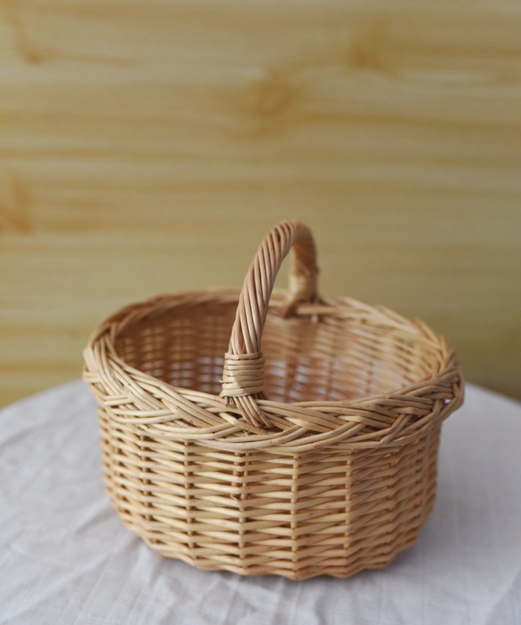 Hot Selling Handmade Environmental Wicker Camping Basket Without Dishware