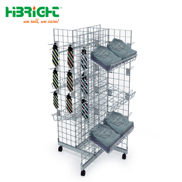 Customzied Grid Wire Panel Display Stand