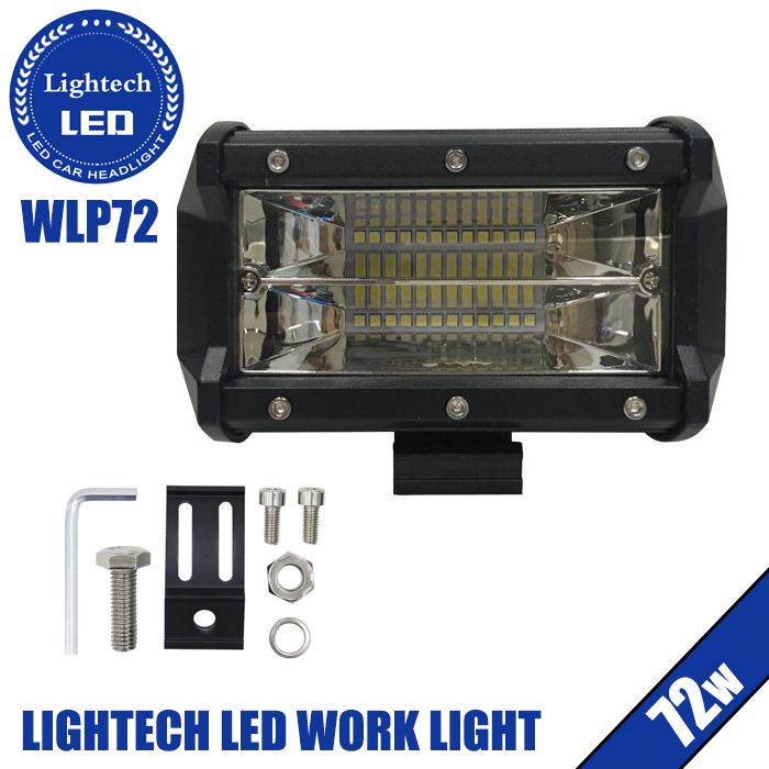 Lightech Auto Light System Dual Color Strobe Light 12V 6500K IP67 4X4 3 Inch LED Work Light