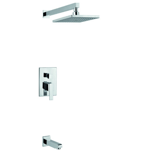 Brass Concealed Shower Faucet Set with Shower Head and Hand Shower