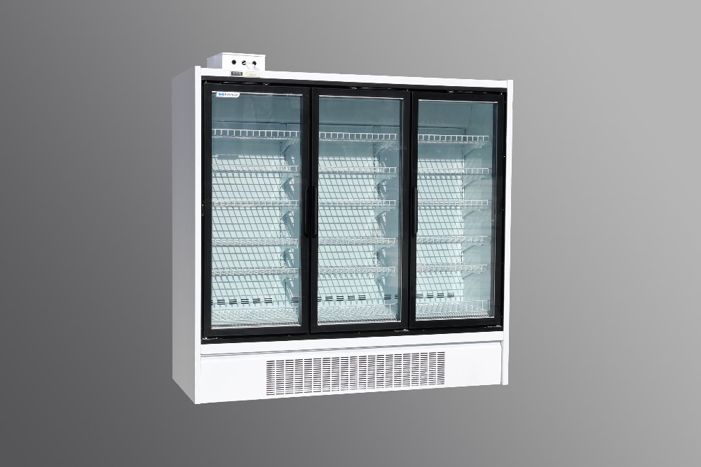 морозильная камера со стеклянной дверью glass door freezer