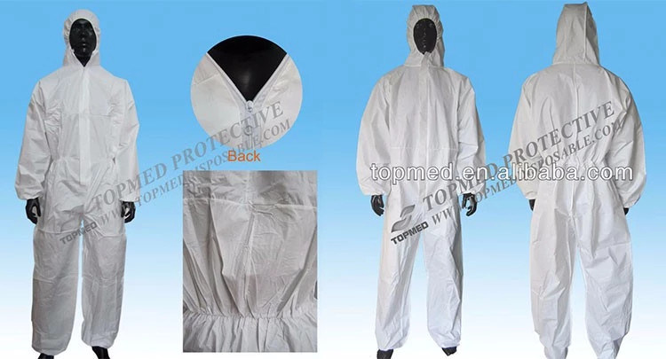 Hot Sale Non Woven Microporous Coverall, Boiler Suit for Industrial