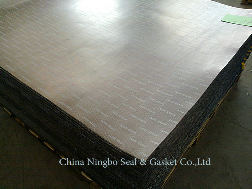 Reinforced Graphite Gasket Sheet with Tanged Metal Foil