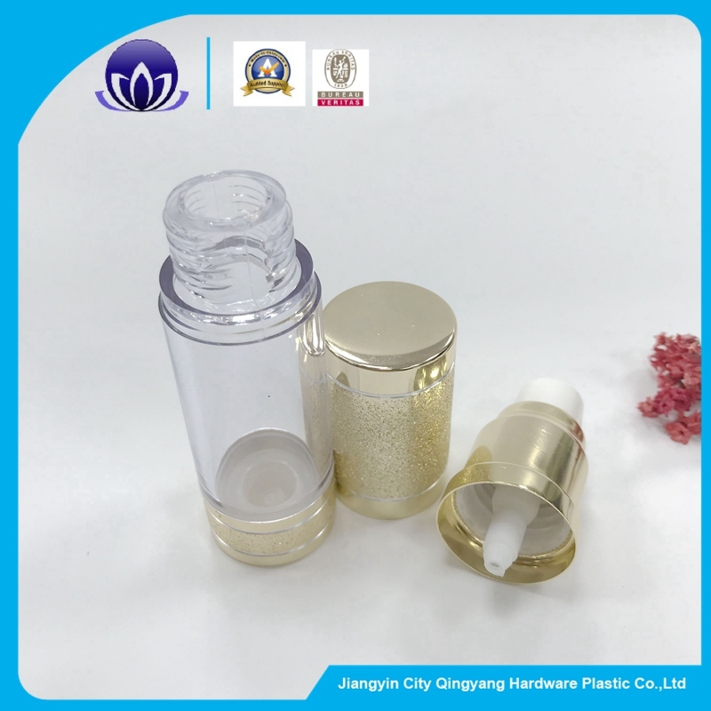 New Design Gold Color Aluminum Airless Bottle for Personal Care
