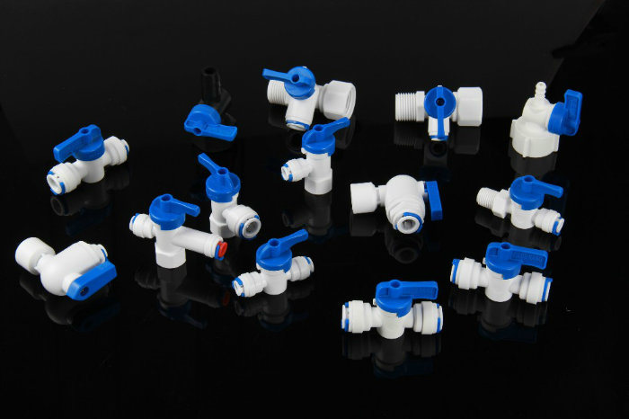 Plastic Shut off Tank Ball Valve Quick Fittings for RO System