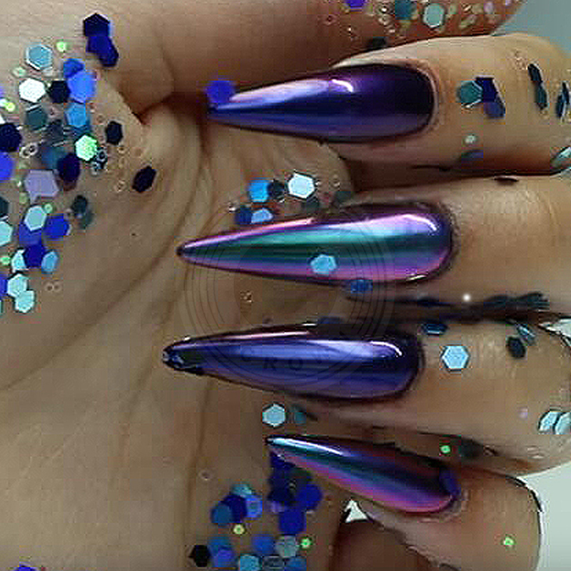 Unicorn Nail Art Chameleon Pearlescent Pigment