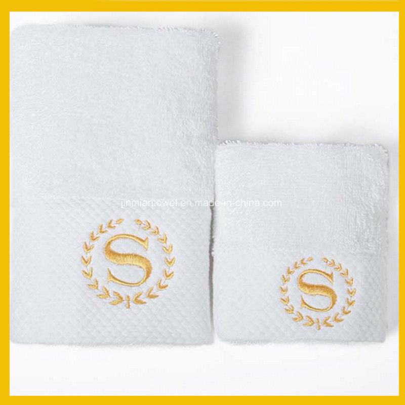 100% Cotton Plain White Terry Towel Bath Towel