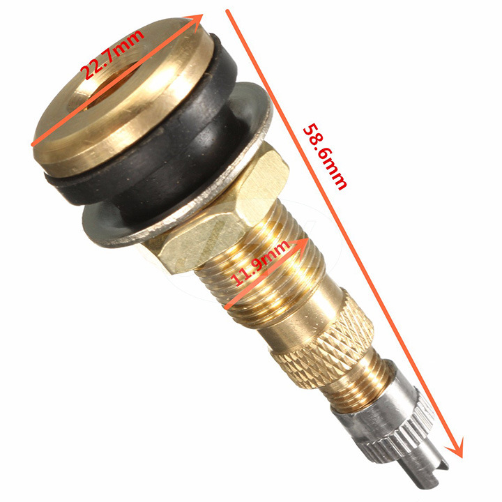 Air Water Tubeless Brass Tire Valve Stems Wheel Rim Tr618A