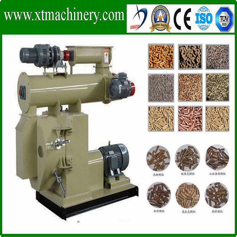 Auto-Mixing, Auto Feeding Horizental Pellet Machine for Biomass Fuel