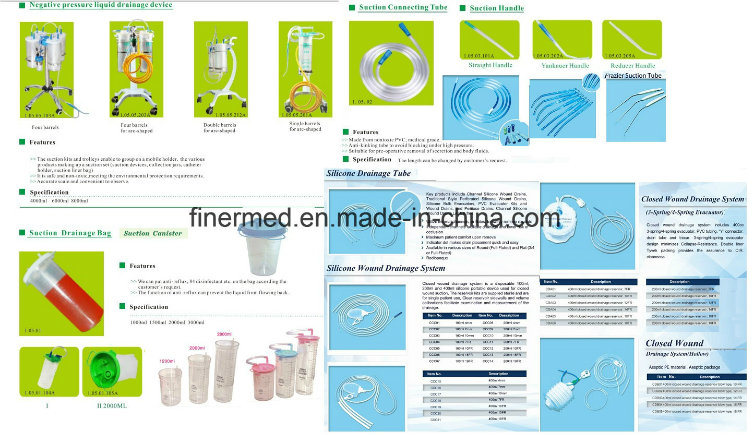 Disposable Sterile Medical PVC Yankauer Suction Connection Tube